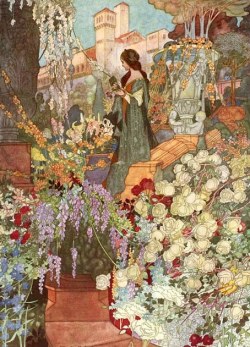 galleryblue:  Charles Robinson, The Sensitive Plant, 1911, watercolor illustration 