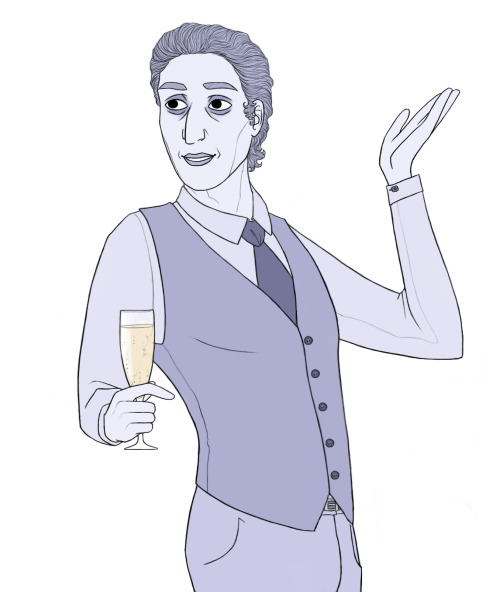 things-chelidon-draws:Some fanservice Petronius in a waistcoat, as promised. Both dead and alive col