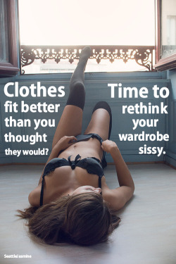 sissydonna:  sissydonna:  seattlejasmine:  http://seattlejasmine.tumblr.com Clothes fit better than you thought they would? Time to rethink your wardrobe sissy.  Where Boys Will Be Girls  Where Boys Will Be Girls 