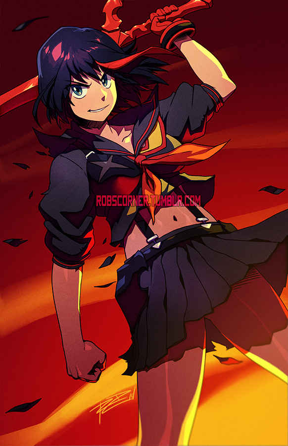 grimphantom:  robscorner:  DON’T LOSE YO WAY (Quick illustration done for Ryuko’s