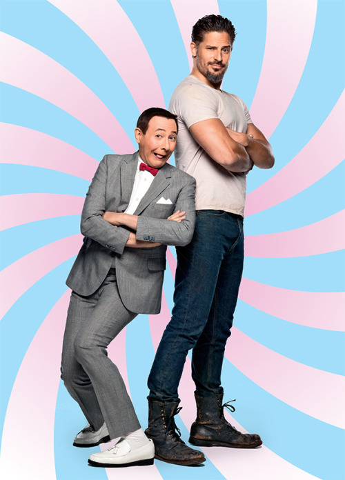 moviescanchangeyourlife:    Pee-wee Herman Catches Up with His New Leading Man, Joe Manganiello