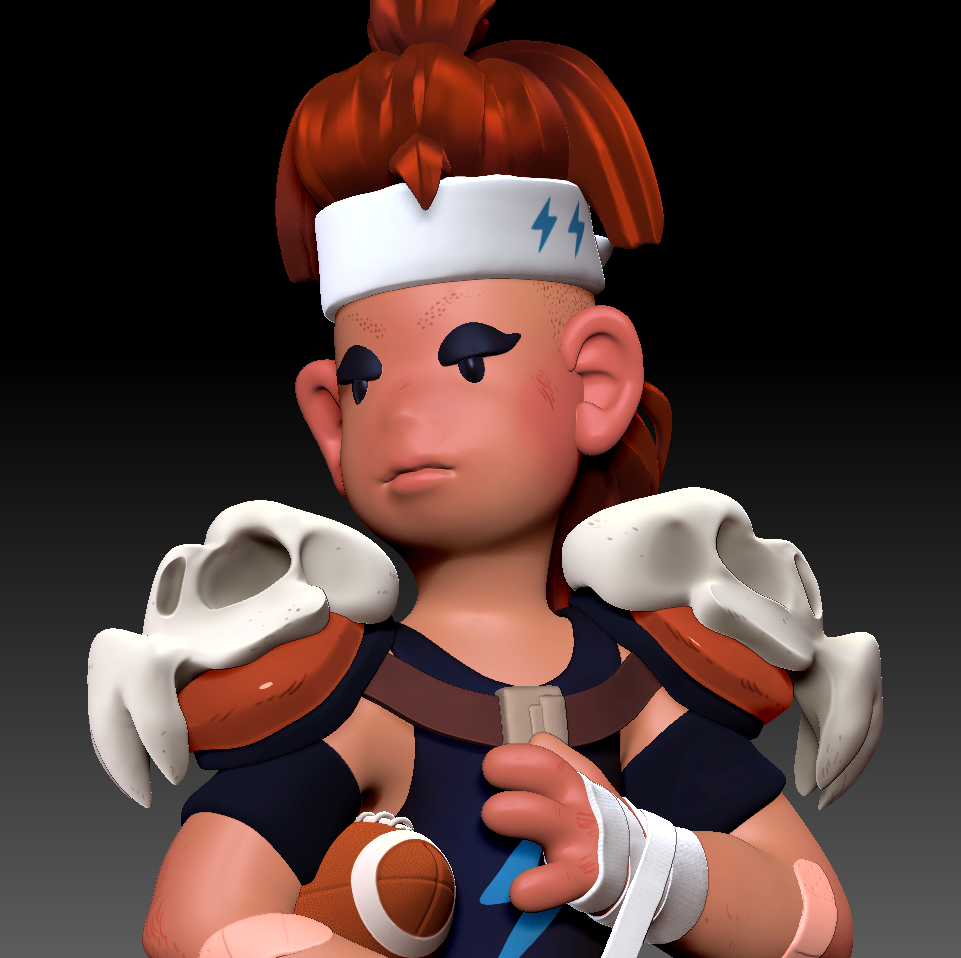 killapede:  my girl merrill realized in full 3d model euphoria original character/idea