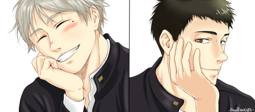 hanatsuki89:  Sorry, I tripped and spilled DaiSuga all over the place.I could start a poem about Suga’s smile, but I might end up ranting on end ^^;More Canon School scenarios because they are my biggest weakness. 