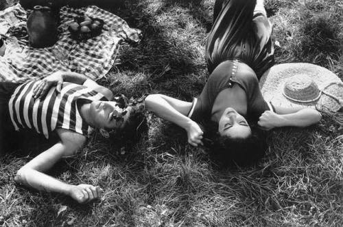 Montgomery Clift & Elizabeth Taylor  on the set of “Raintree County” directed by E. 