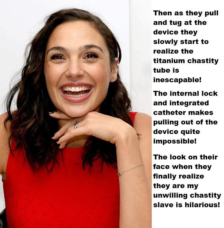 Gal Gadot enforced chastity.