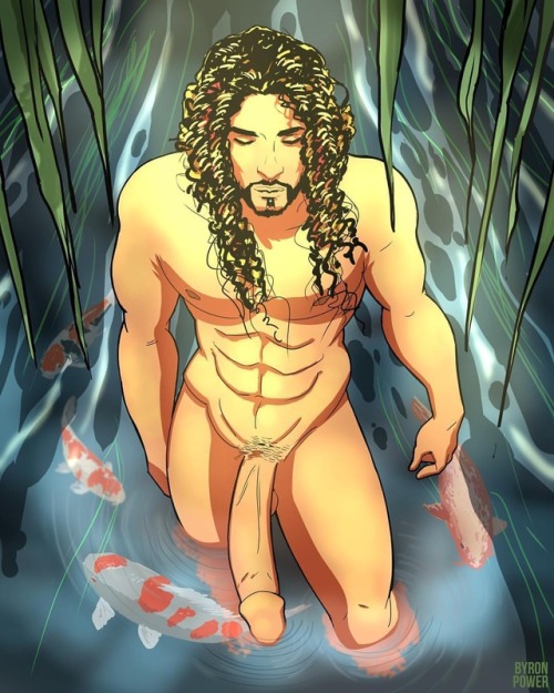 byronpowerart:  @to_o_mad in deep water. Only a week left to get your name down for a ฝ commission! Check out my Patreon for gay comics - the link is in my bio