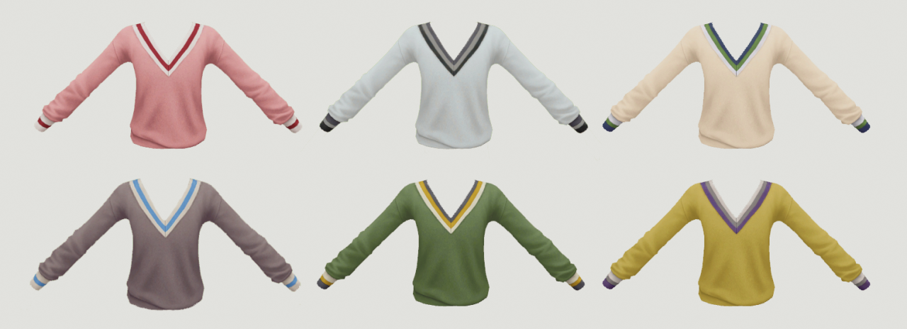Maxis Match CC World — simiracle: VNeck Sweater - Kids Version ♥ ...