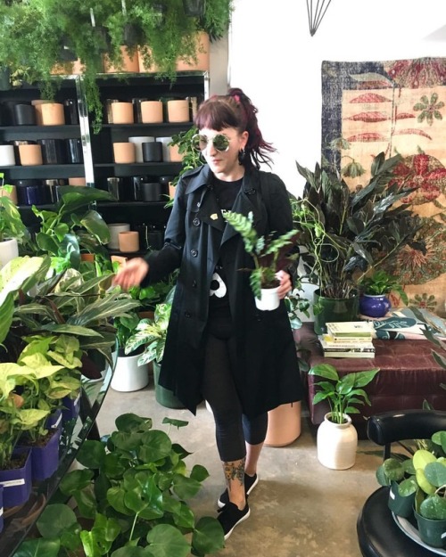 Here’s an action shot of me freaking out over the cutest little houseplant shop in Seattle I managed