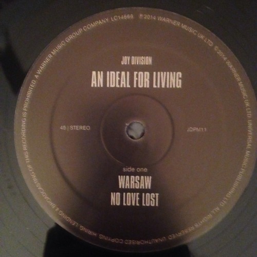 Joy Division - An Ideal For Living Ep