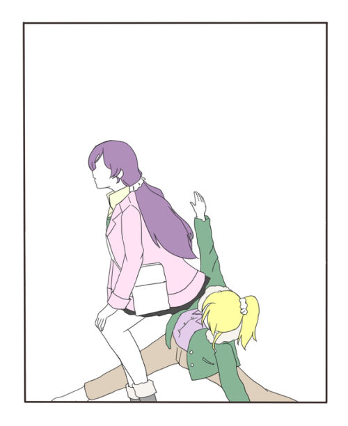 nico-useless-bf-maki-chan:  dashing-umi:  Artist: Osha_Kimi (twitter) |   おしゃキミ (pixiv) “Permission to post was given by the artist”  Nozomi is faceless but you can see her I’m so done face 