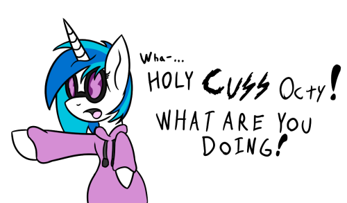 askdjvinylscratch:  Vinyl: (Just when I thought she was starting to do fine…)  Oh jeeze @_@; ….wait, did you just say “Wizzard”… with TWO Z’s? Was that a reference to a certain character from one of the best fantasy