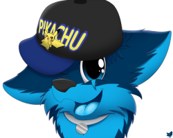 cloufysfw:  New Pikachu hat 💛💙   &lt;3 Too cuuuuute~