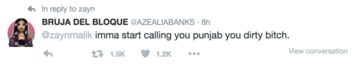 sgtspaghettio: netscape94: Do not let these tweets be unseen. Azealia Banks is a disgusting, racis