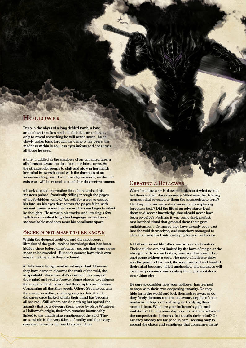 Hollow Shinigami (5e Class) - D&D Wiki