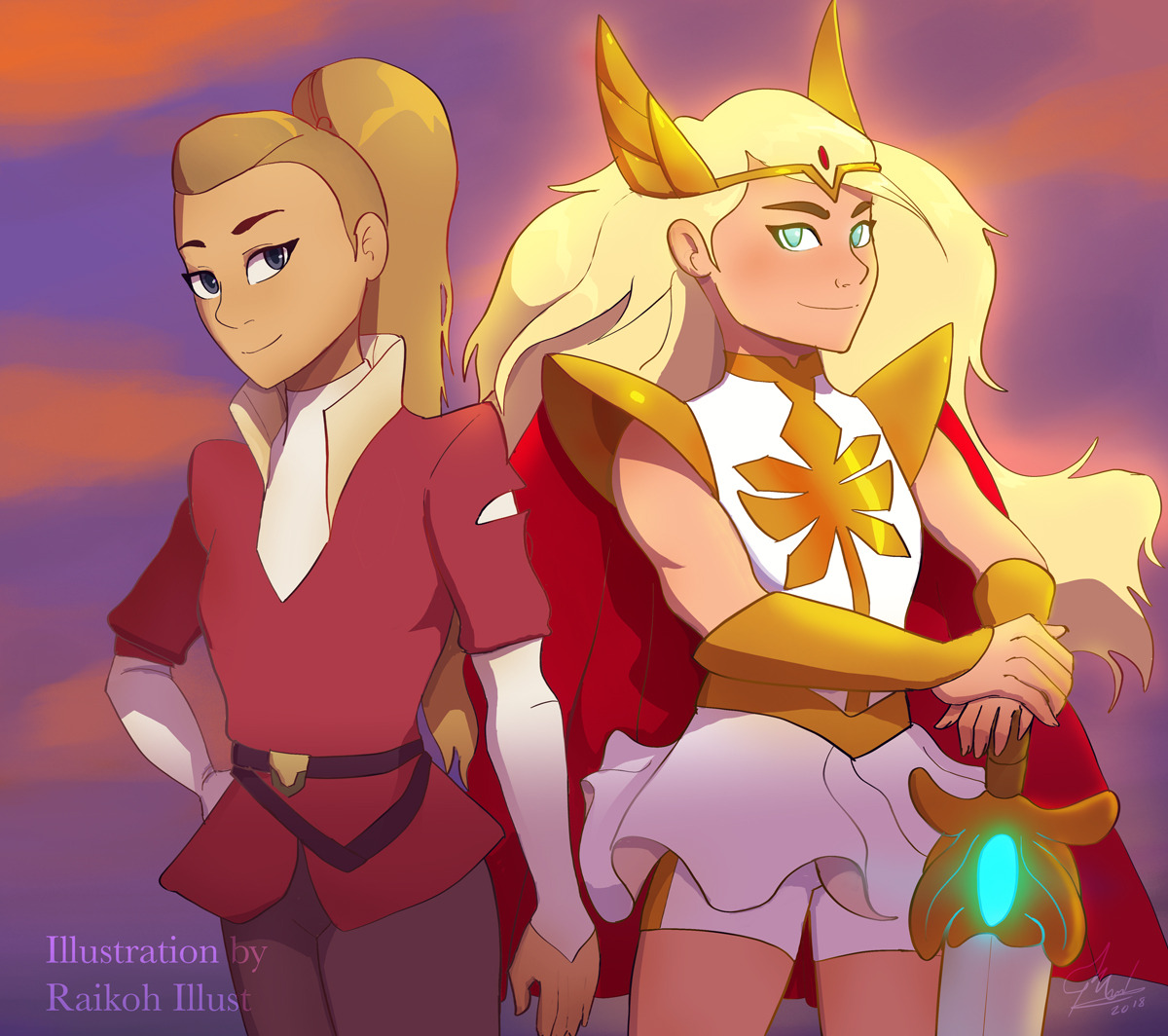 raikoh14:I’m loving this new take of She-ra, so I made this drawing her in her