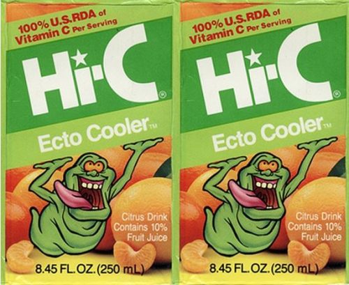 oldschoolpics:From the late 80sThe original HI-C Ecto cooler.  The flavor was so popular that it sta