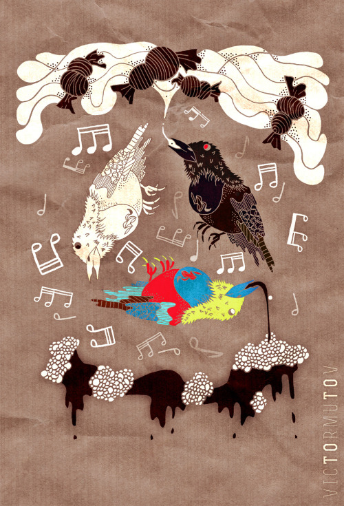 A birds song A drawing I did recently