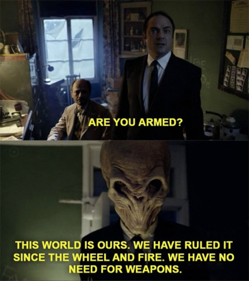 thetricksterscandy:freedomdefender:castiel-knight-of-hell:the Winchesters taught him wellexactly.