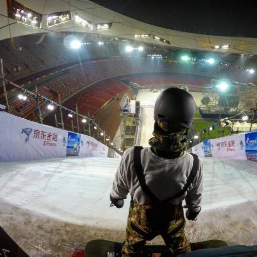 prosnowboardersobsession: Eric BeaucheminBirds Nest Olympic Stadium, Beijing