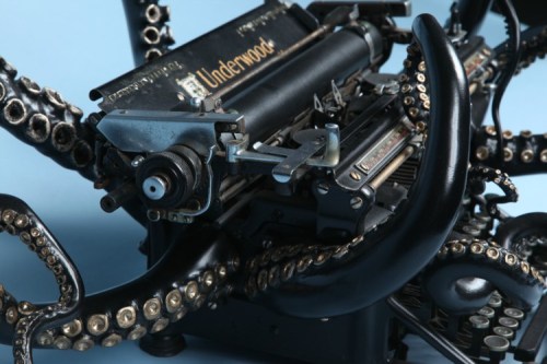 laughingsquid:‘Self Organization’, A Cleverly Repurposed Typewriter That Features Giant Reaching Oct