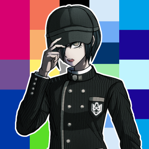 mogai-headcanons:Saihara Shuichi from Danganronpa V3 is a biromantic aroflux asexual boyflux trans m