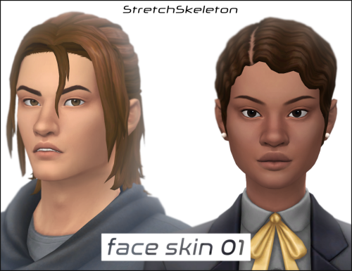 My first skin!Face onlyHand painted and Maxis Match-y10 Swatches, 5 different eyelids with 2 opaciti