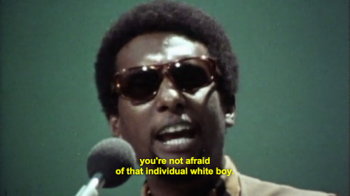  “When you see an African, there is no power behind him. There is no one speaking for his interest. There is no one to protect him.” —Stokely Carmichael in Mama Africa 