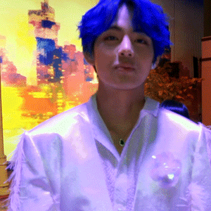 Taehyung X Blue Hair For @jkvjimin[ Cr: 0613data, Namuspromised ]