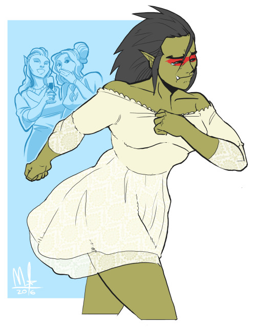 XXX bigmsaxon:  /tg/ request for an orc girl photo
