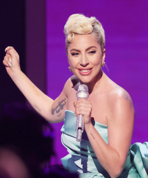 Lady Gaga.Live at 64th Annual Grammy Awards in Las Vegas.
