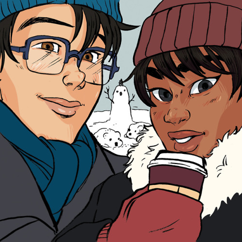 blkdiamond-art:  What happens when Phichit, made of pure sunshine, encounters snow for the first tim