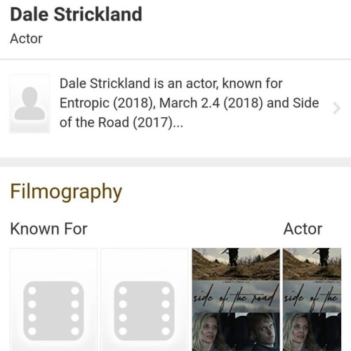 I found out today that I have an @imdb page, and I didn&rsquo;t even write it myself! #imdb #imfamou