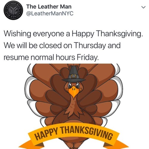 #happythanksgiving #theleatherman #theleathermannyc