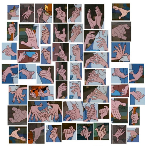 Hey guys! I put together a collection of Milt Kahl hands that I found on the net (sources are below)