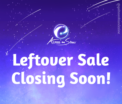 Hello everyone! Our leftover sale will be closing on Friday 24th of September! Check out our shop fo