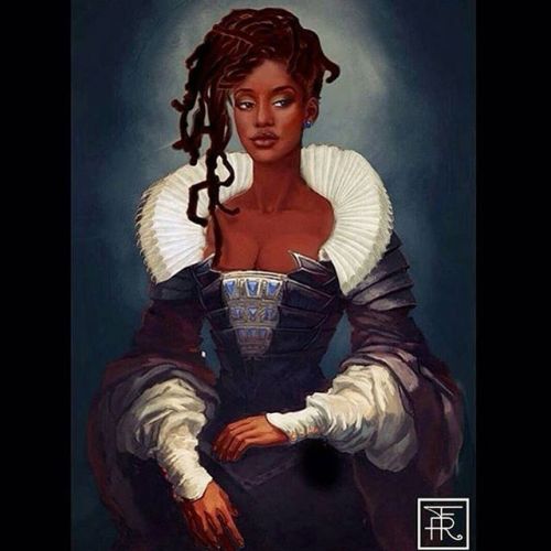 fyblackwomenart:    “Marie Antoinette”, illustrated by @nonvmx  