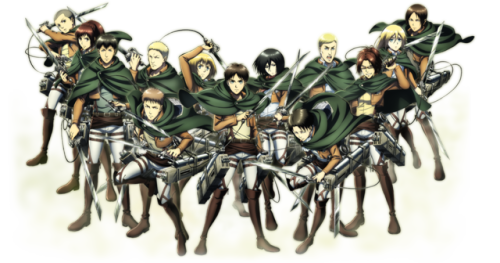 fuku-shuu: Group Visual for the “Shingeki no Kyojin: The Future’s Coordinate” Nintendo 3DS Video game, to be released in November 2017 by Spike Chunsoft! Update (September 11th, 2017): Adding the individual visuals of Eren, Historia, and Reiner!