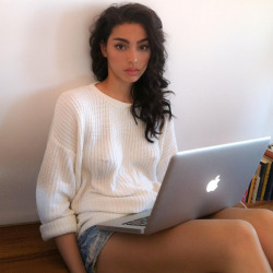 americanapparel:  @adrianneho in AA KnitsSHOP