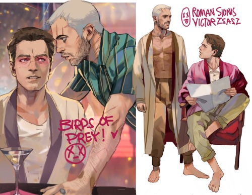 queercbc:Roman Sionis and Victor Zsasz by @thisuserisangry