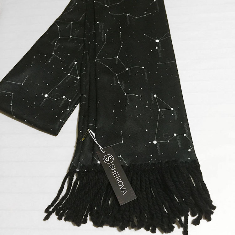 culturenlifestyle:  Stunning Starry Sky LED Scarf Fashion boutique Shenova fuses