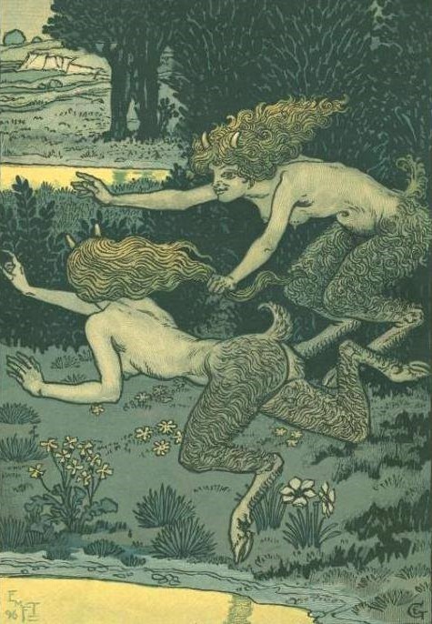 enchantedbook:  The small faunesses - Eugéne Grasset, 1896