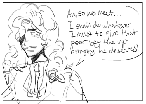 Random Silly William Drawing + My Headcanon That In The Custody Battle For William, Charles And De Witt