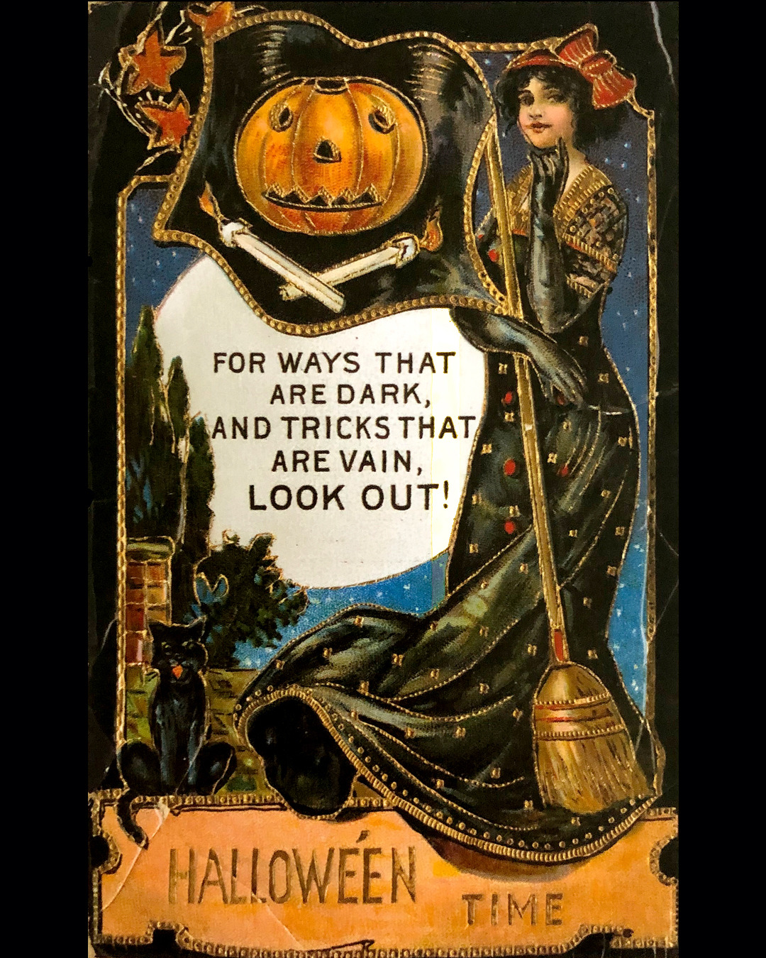 Halloween ' modern unposted new postcard by Valeria Styajkina