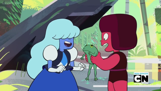 chefpyro:  when you find a frog in some media and you’re not sure if you should make a steven universe or a jojo reference