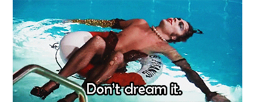 rockyhorrororg:  timcurrysbooty:  Don’t dream it, be it. 1975 v 2016  A celebratory post.Best moment of the remake.