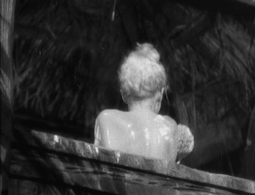  Jean Harlow in the infamous rain barrel scene from Red Dust (1932). I just wrote
