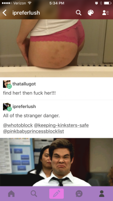 pinkbabyprincessblocklist:  “@thatallugot deleted my original caption to recaption with this creepy stalker garbage.”  That’s so fucking creepy, block @thatallugot  Http://thatallugot.tumblr.com