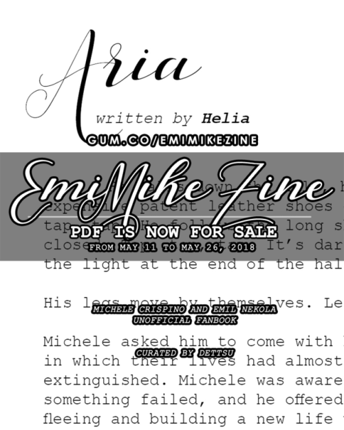 Featured writer: @heliarashiiThe #EmiMikeZine PDF is now up for sale! ⇢ EmiMike Zine PDF ⇠PHYSICAL C