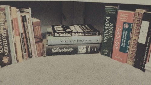 sarasarai:I was tagged by magpiefangirling ages ago for a bookshelves meme, and while I’m actually i