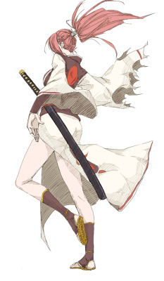 arcadesuperturbo: Baiken, from Guilty Gear,